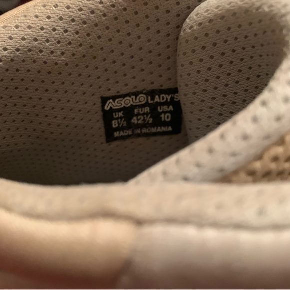 ASOLO Ellery Sand/ Dark Sand Hiking Boots Trail  Made in Romania ~ Women’s Sz 10 - Picture 9 of 9